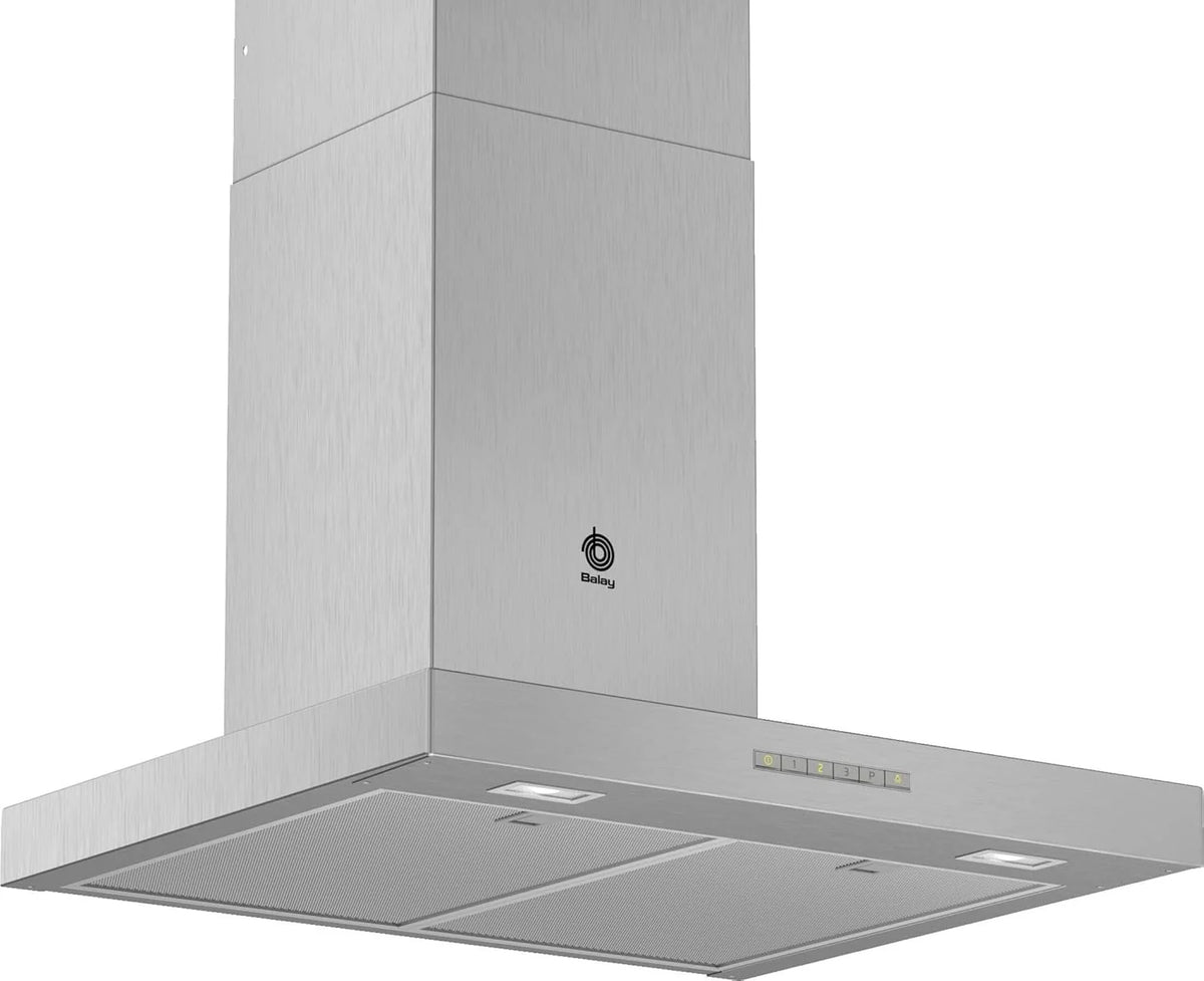 Balay - Okap kominowy, oświetlenie LED, 60 cm, 4 poziomy mocy, stal nierdzewna, 3BC067EX