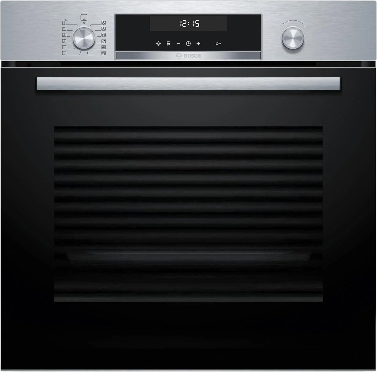 Bosch - Piekarnik wielofunkcyjny z funkcją samooczyszczania, szer. 60 cm, Seria 6, Home Connect, Termoobieg 3D, Chowane pokrętła, Czarny, HBG578ES7