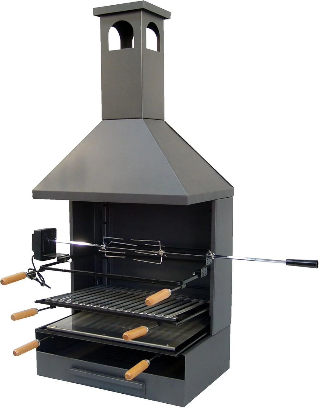 Imex El Zorro 71557 – Szuflada kominkowa z rusztem, płytą i zestawem 72x40x135 cm.