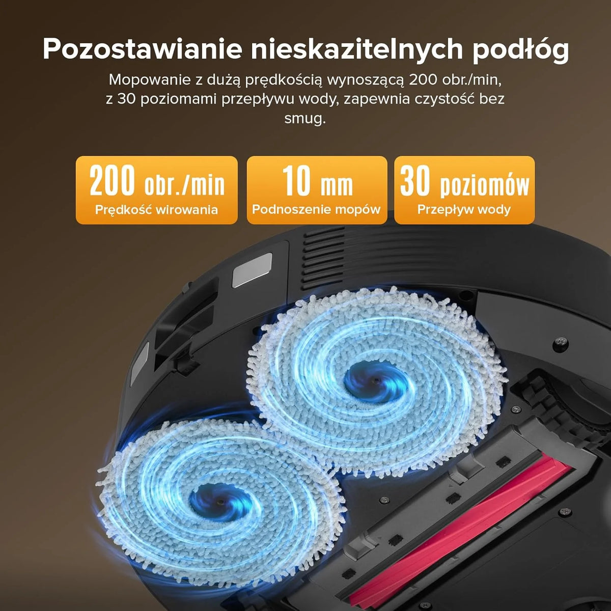 Roborock Q Revo, robot odkurzający, 8000Pa HyperForce, wielofunkcyjna stacja dokująca, mop obrotowy 200 obr./min z podnośnikiem 10 mm, zapobieganie splątaniu, unikanie przeszkód, mapowanie