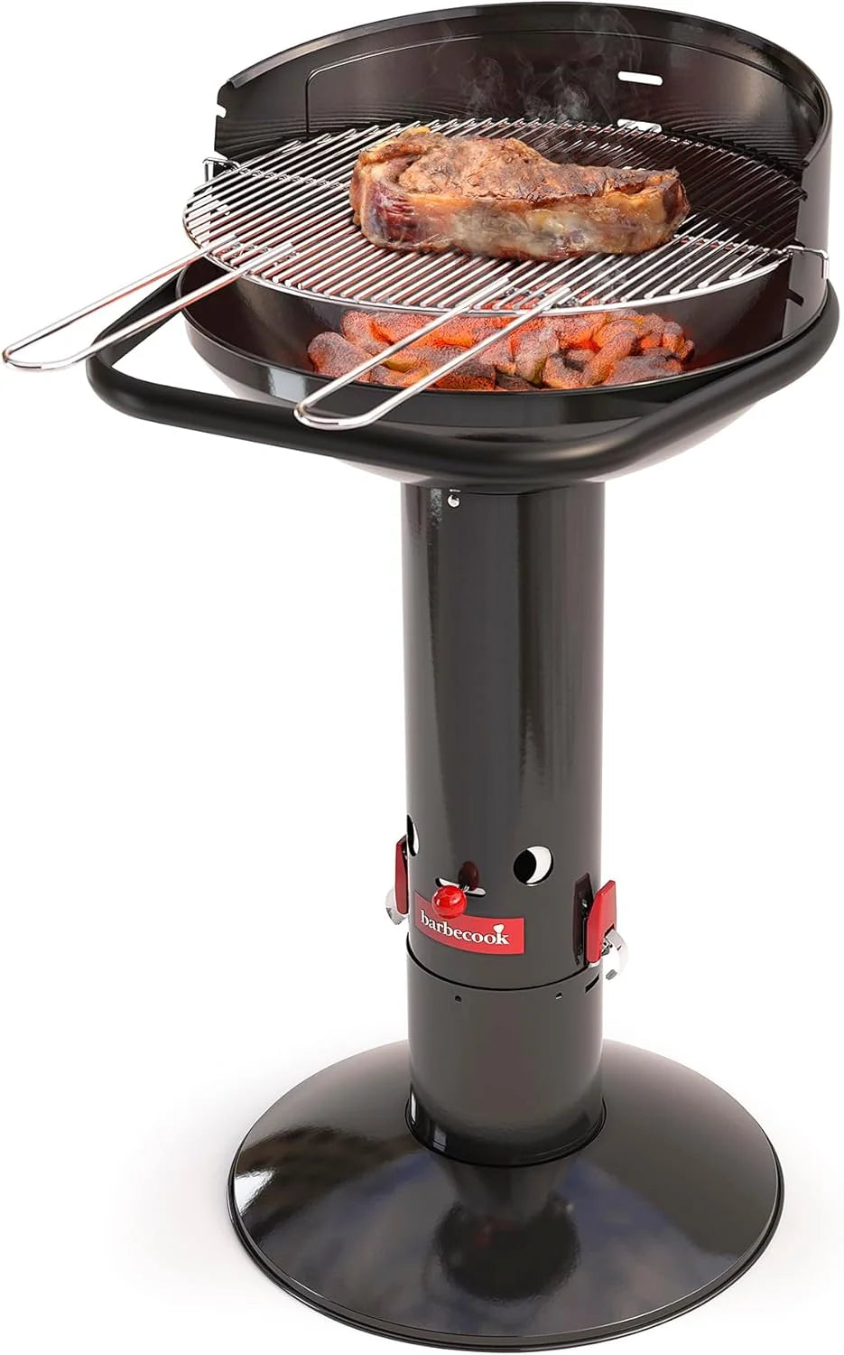 Barbecook Loewy 50 grill węglowy metaliczny ze stali nierdzewnej Ø 47,5 cm wys. 99 cm 2234512000 szary