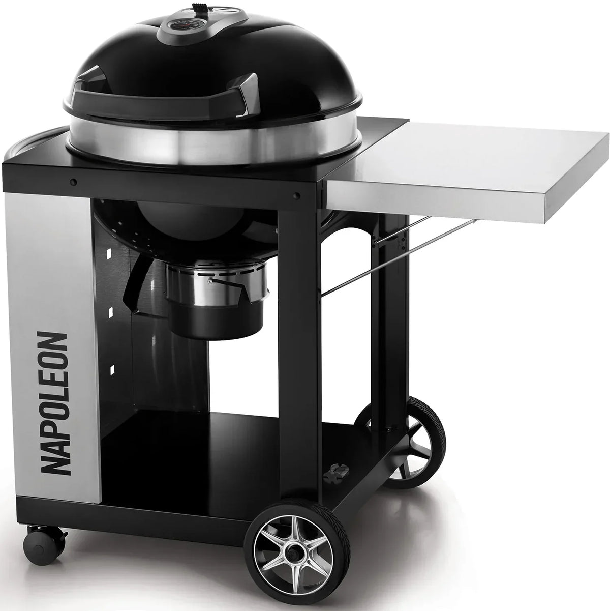 2026 Grill kulisty na węgiel drzewny Napoleon (Ø 57 cm) z wózkiem na kółkach