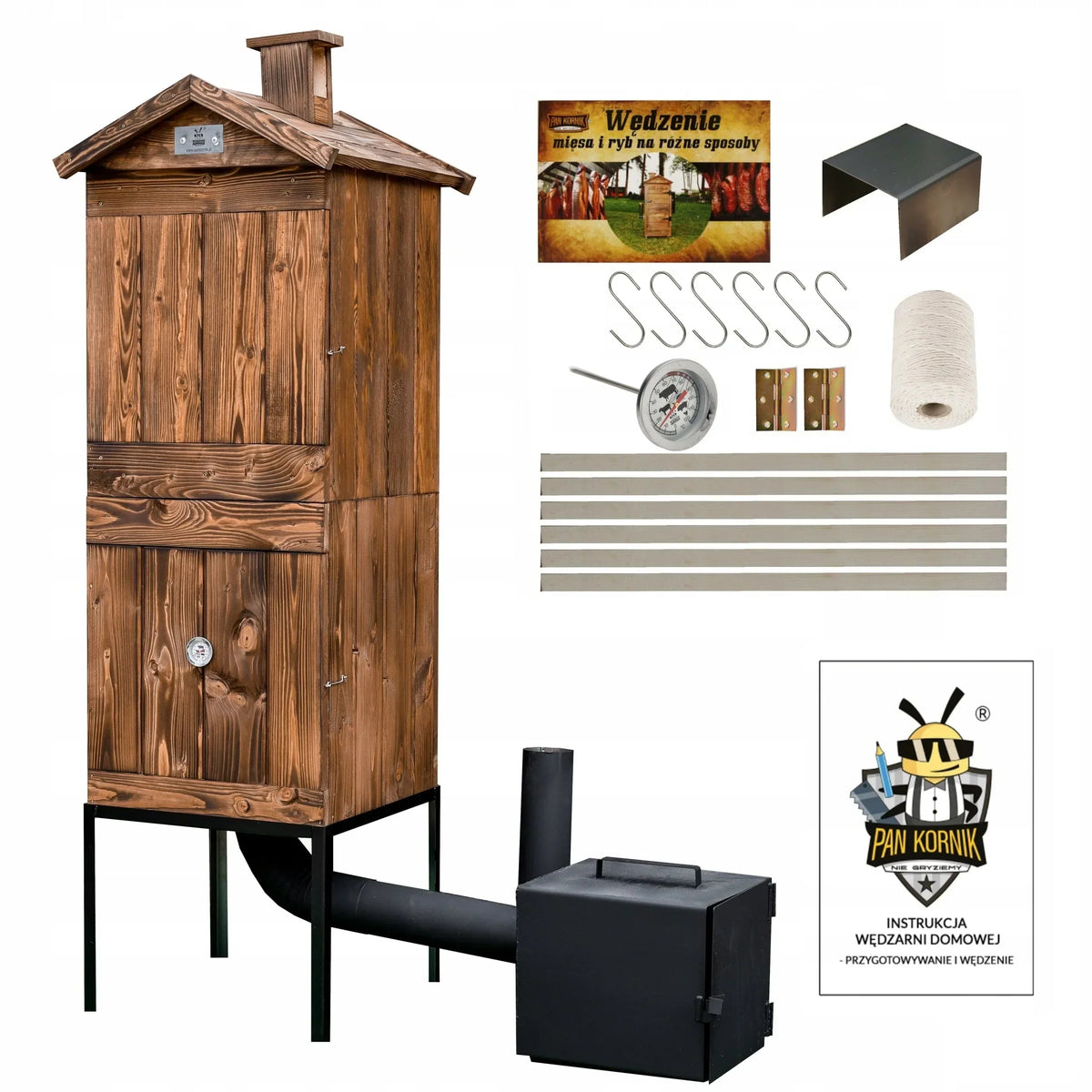 WOODEN SMOKEHOUSE LARGEST 4XL OVEN GARDEN NEWEST IMPREGNATION x2