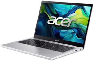 acer Aspire Go 15 - Laptop 15,6" (Intel Core i7 13620H, 16 GB RAM DDR5, 1024 GB SSD, Windows 11 Home, Intel UHD Graphics) Kolor Srebrny, Klawiatura QWERTY Hiszpańska z Klawiaturą Numeryczną