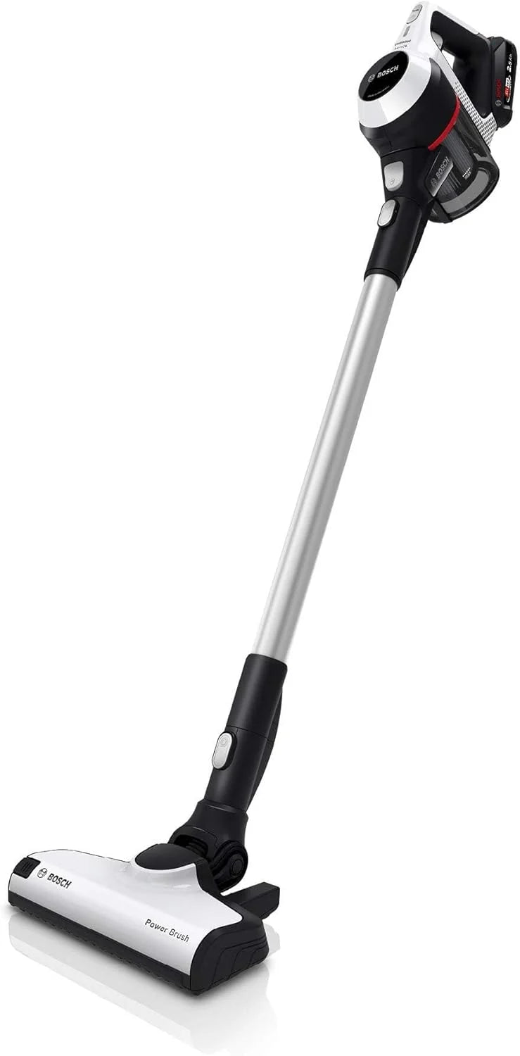 Bosch BBS611AM Unlimited Seria | 6 – Odkurzacz 2w1 pionowy i ręczny, bezworkowy i bezprzewodowy, akumulator 18V, kolor biały