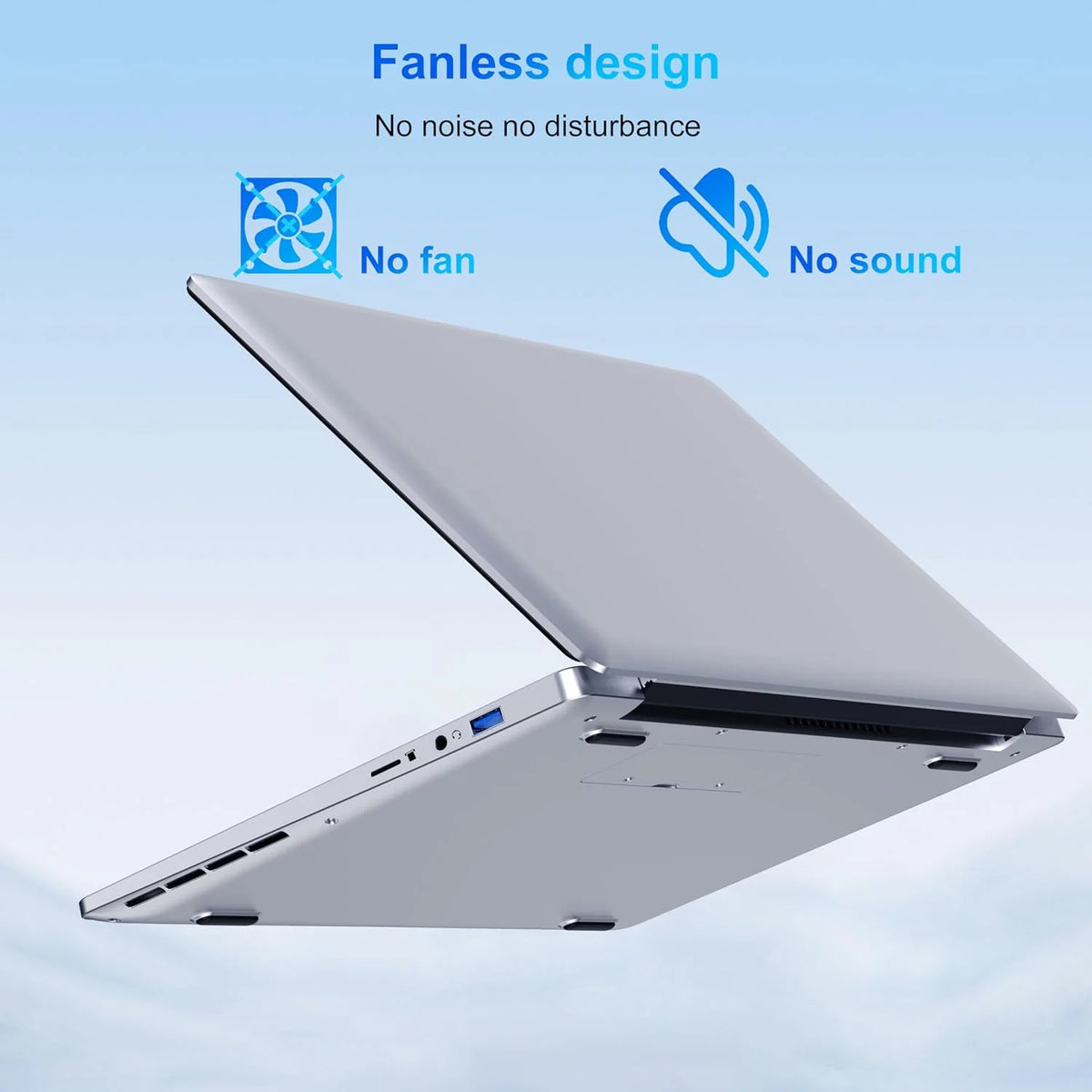 Laptop 14 cali Celeron N4000 (do 2,6 GHz), komputer przenośny 6 GB RAM 128 GB SSD, laptop W11 Pro, obsługa WiFi, Bluetooth, USB 3.0 Mini HDMI, laptop dla studenta/biura.