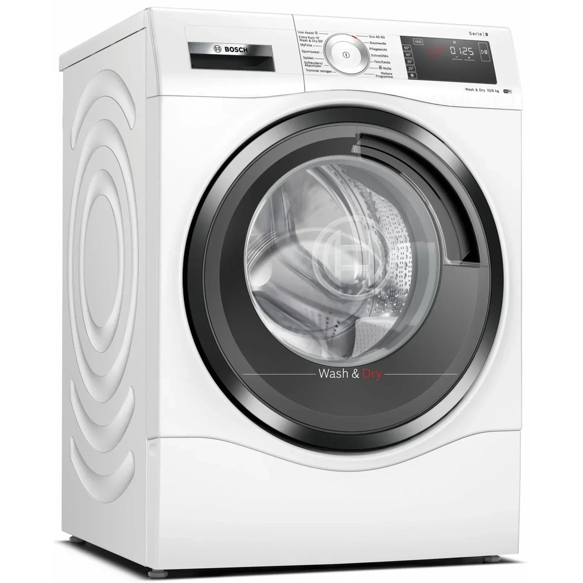 2026 Pralko-suszarka Bosch Serie 8 WDU28513, 10/6 kg, 1400 obr./min, czarno-szara