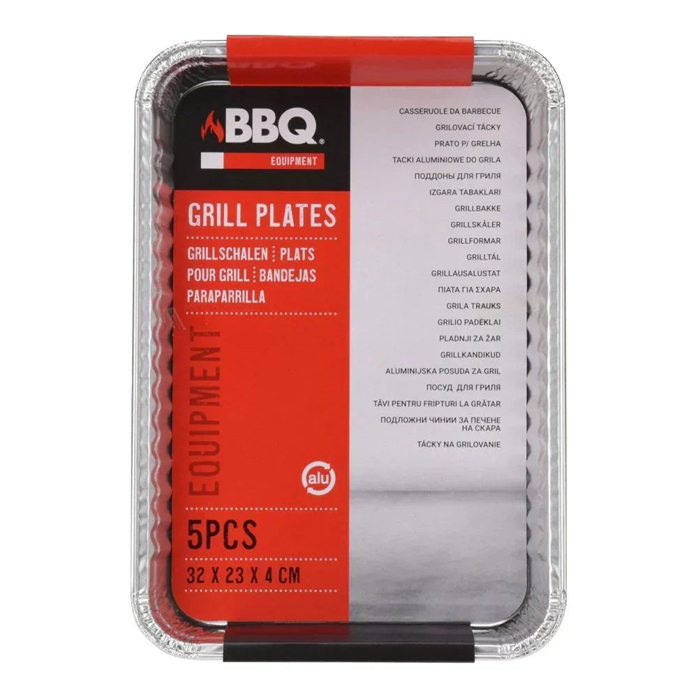 Opakowanie 5 Jednorazowych Tacek Grillowych