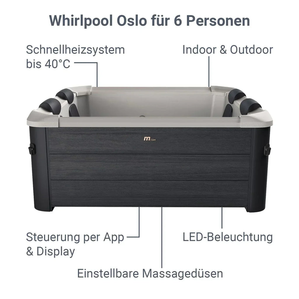2026 Jacuzzi Spa Oslo z oświetleniem LED