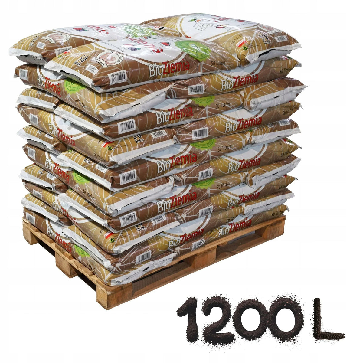 BIO Ziemia ogrodowa Kompost 1050L do pomidorów, warzyw, rozsad PALETA