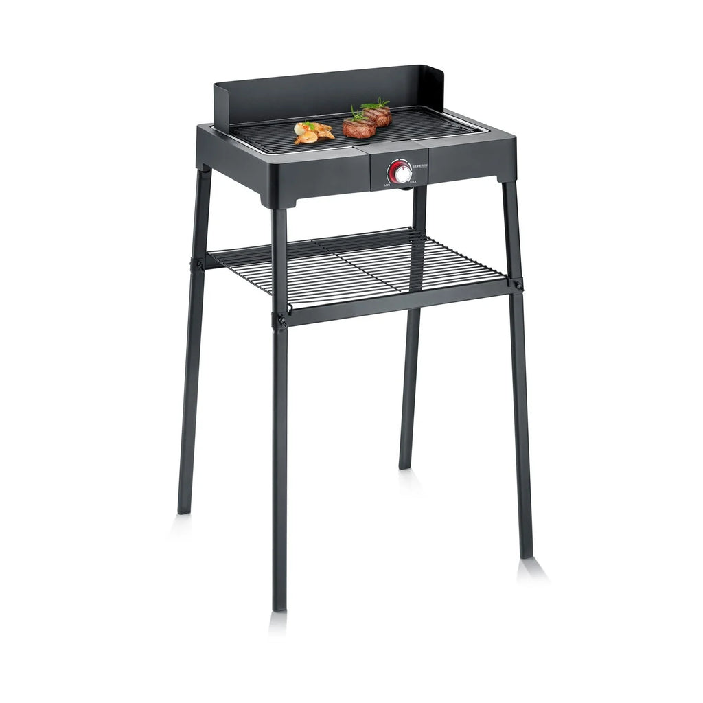 Grill elektryczny z pokrywą i rusztem rowkowanym 2200 W PG 8568 Severin