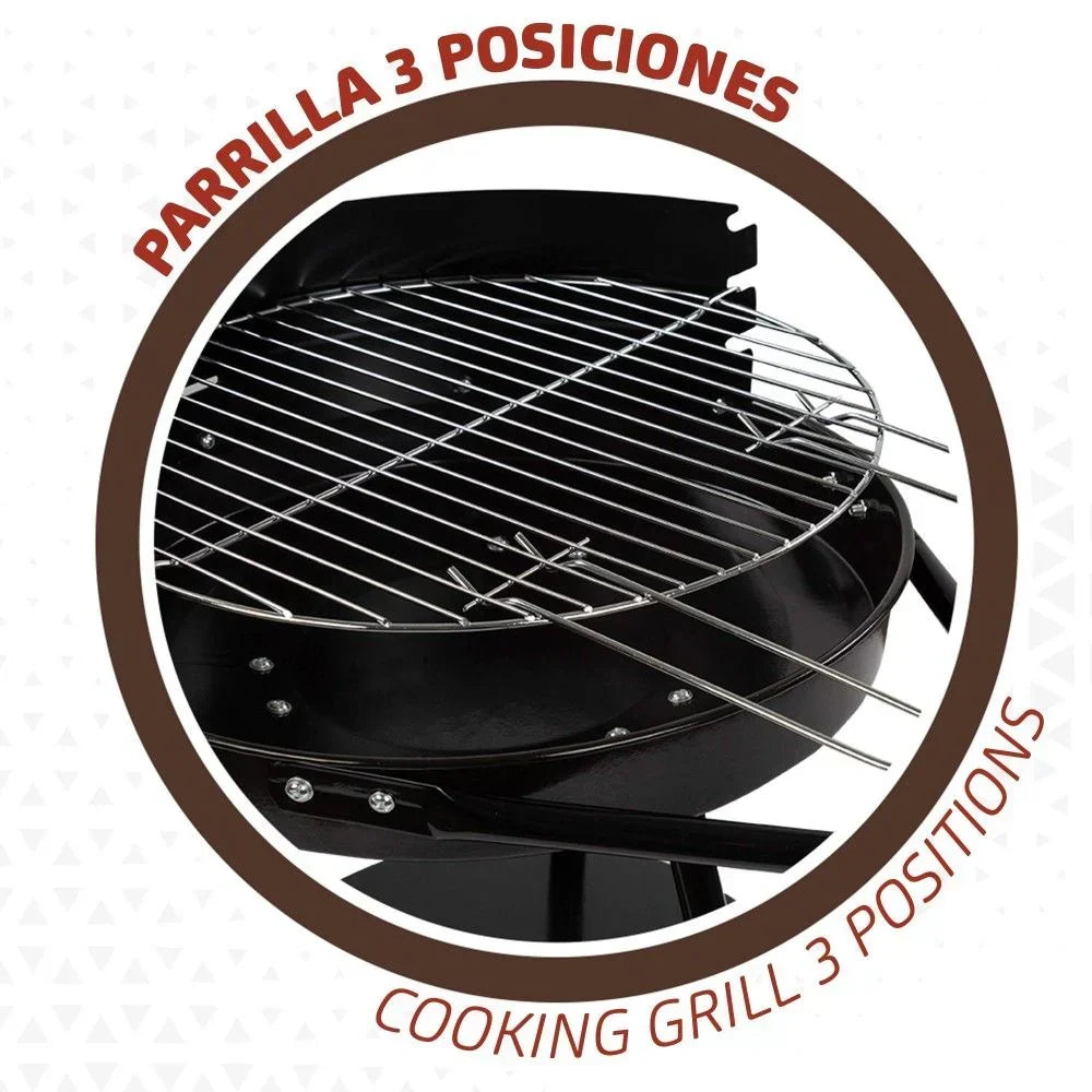 Przenośny Grill Węglowy Barbacoa Aktive