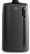 Pingüino PACEL112 Silent, cichy przenośny klimatyzator z technologią Eco Real Feel i Cool Surround, funkcja osuszania, 2.9 kW, 63 dB, plastik, czarny, klasa A, do 110m3