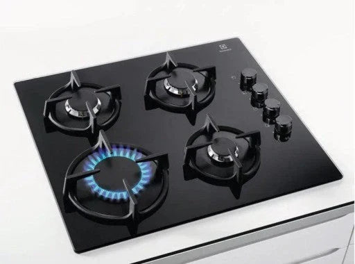 ELECTROLUX EGG6407K Gas hob 59x51cm 4 burners cast iron grate black