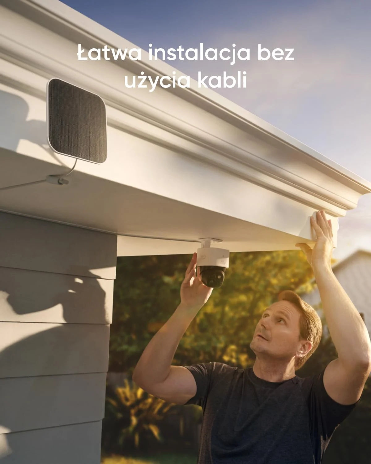 eufy Security SoloCam S340 Podwójna kamera słoneczna, zewnętrzna kamera monitoringu bezprzewodowa, domowa kamera bezpieczeństwa 3K, widok 360°, Wi-Fi 2,4 GHz, bez opłat miesięcznych