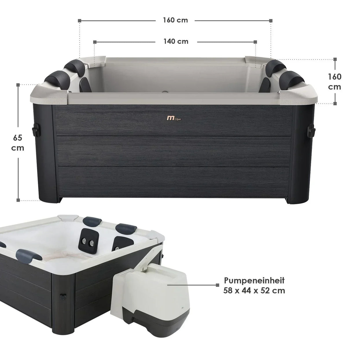 2026 Jacuzzi Spa Oslo z oświetleniem LED