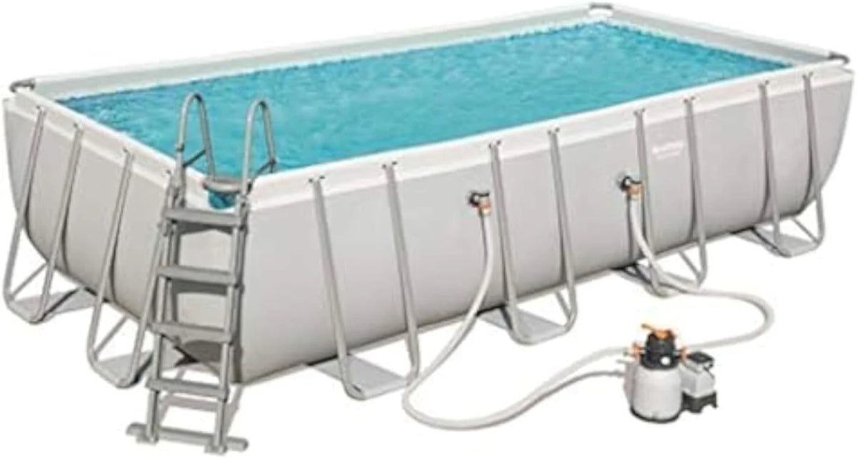 BESTWAY 56466 – Basen stelażowy Power Steel 549x274x122 cm, pompa piaskowa 5678 l/h