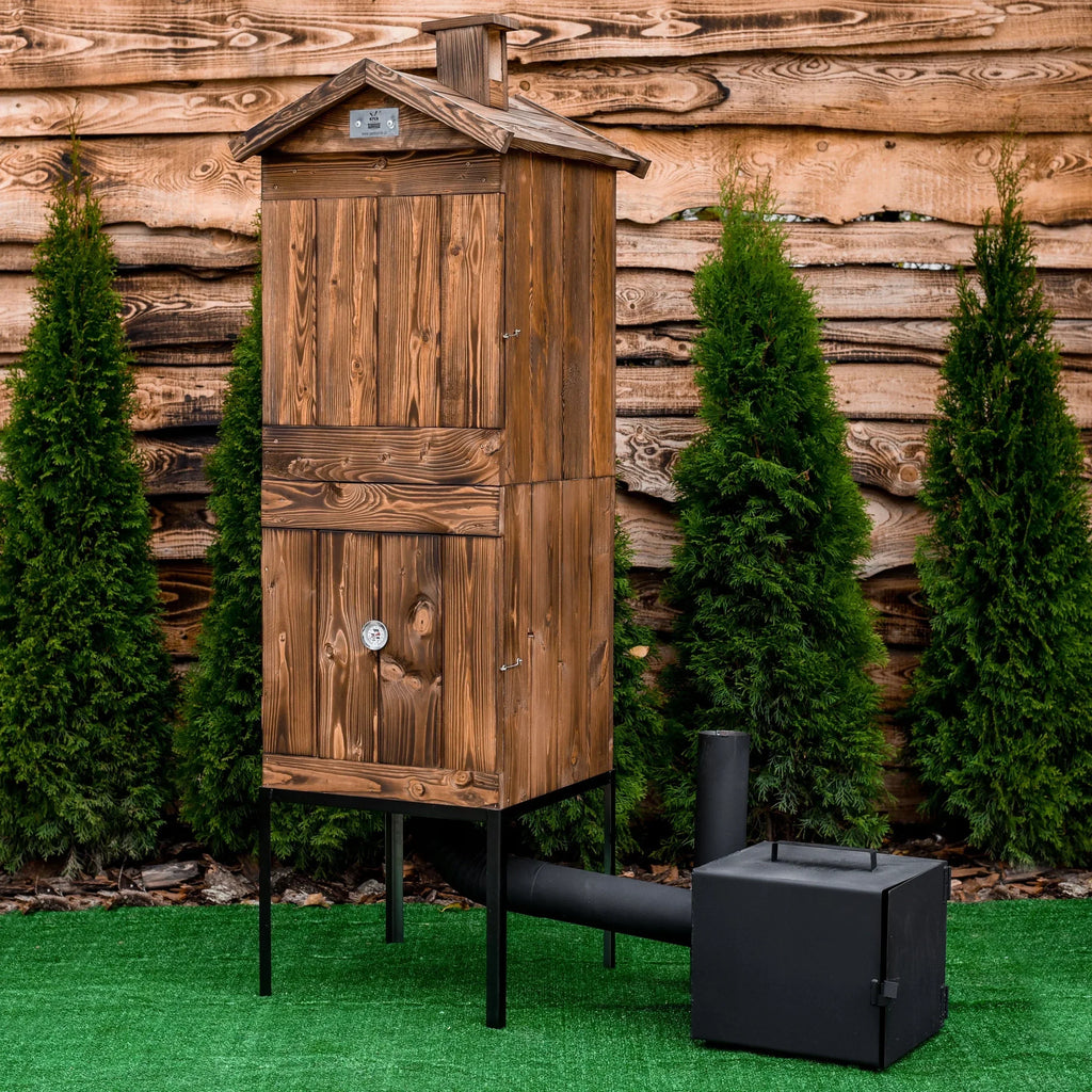 WOODEN SMOKEHOUSE LARGEST 4XL OVEN GARDEN NEWEST IMPREGNATION x2