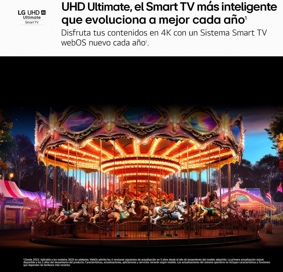 50UA73006LA - Telewizor 50", UHD 4K, WebOS 25, Ultimate IA, HDR10 Pro, Super Upscaling, Dolby Digital Plus, Google Assistant, Czarny