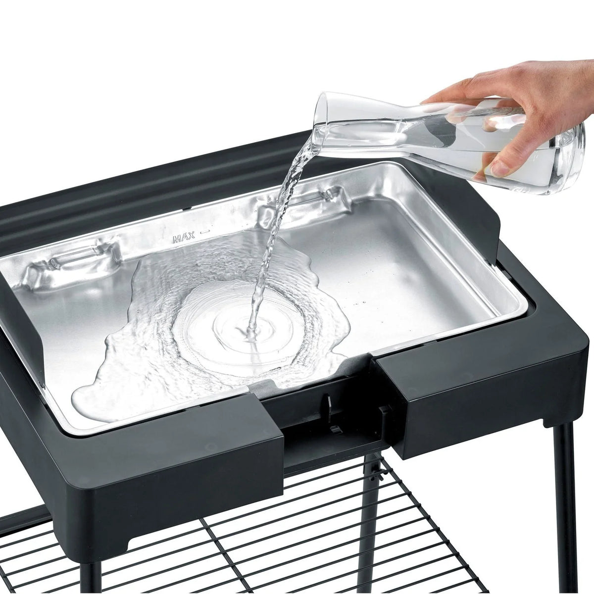 Grill elektryczny Severin PG 8566 z nóżkami, czarny, 2200 W
