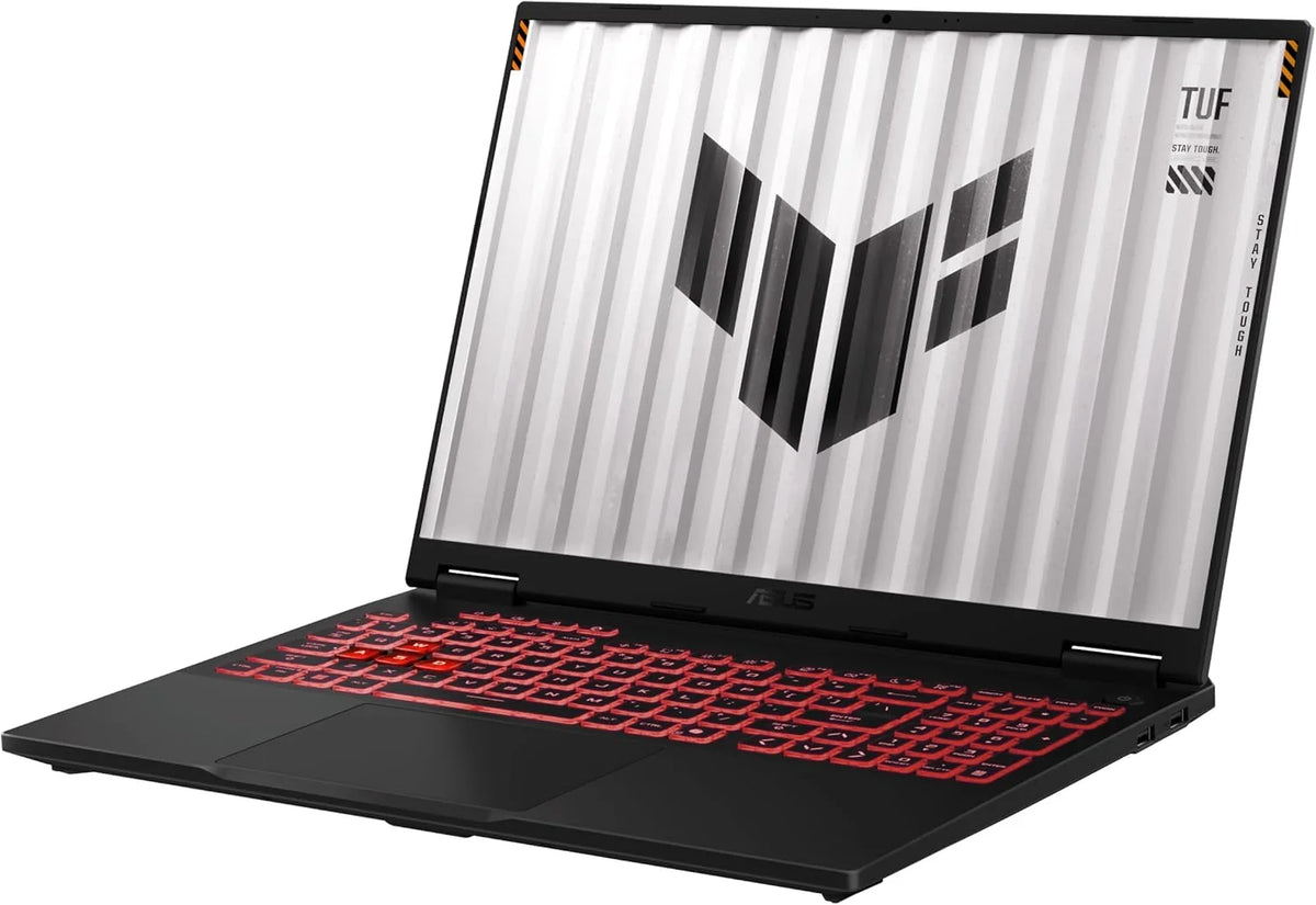 ASUS TUF Gaming A16 FA608UM-RV005 - Laptop Gaming 16" WUXGA 165Hz (AMD Ryzen 7 260, 32GB RAM, 1TB SSD, NVIDIA RTX 5060 8GB, Bez Systemu Operacyjnego) Szary Jager - Klawiatura QWERTY hiszpańska
