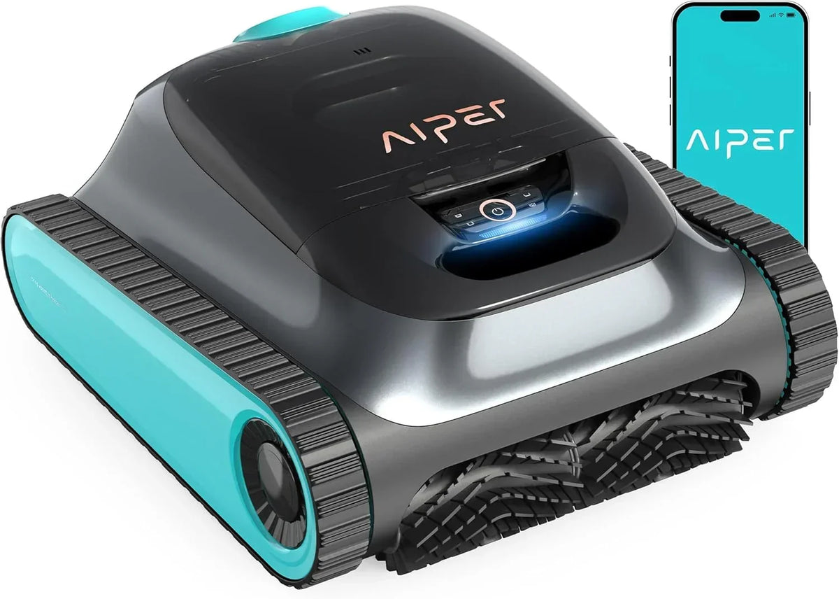 AIPER Scuba S1 2026 Udoskonalony robot do czyszczenia basenów i ścian, odkurzacz do dna basenu z ulepszoną baterią 240 min, precyzyjną inteligentną nawigacją, ultracienką filtracją + aplikacja i OTA