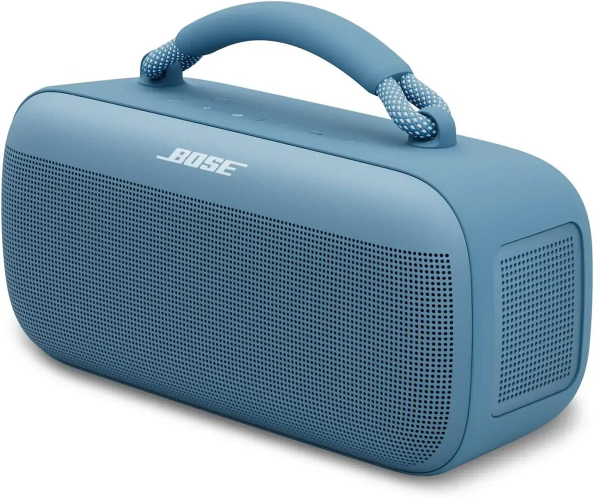 Bose SoundLink Max, przenośny głośnik Bluetooth do użytku zewnętrznego z mocnym basem, wodoodporne stereo z połączeniem Bluetooth i USB-C, do 20 godzin pracy, wejście AUX 3,5 mm, kolor czarny