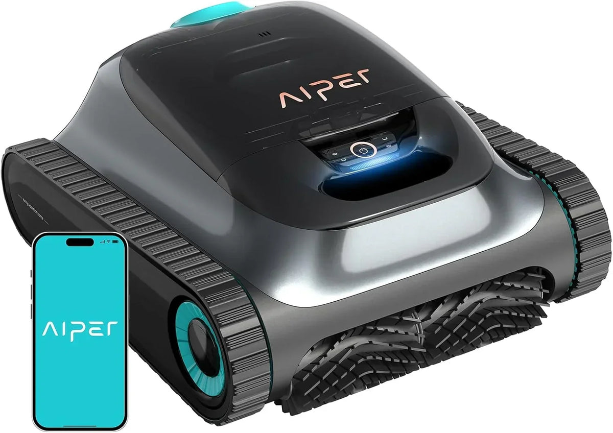 AIPER Scuba S1 2026 Udoskonalony robot do czyszczenia basenów i ścian, odkurzacz do dna basenu z ulepszoną baterią 240 min, precyzyjną inteligentną nawigacją, ultracienką filtracją + aplikacja i OTA