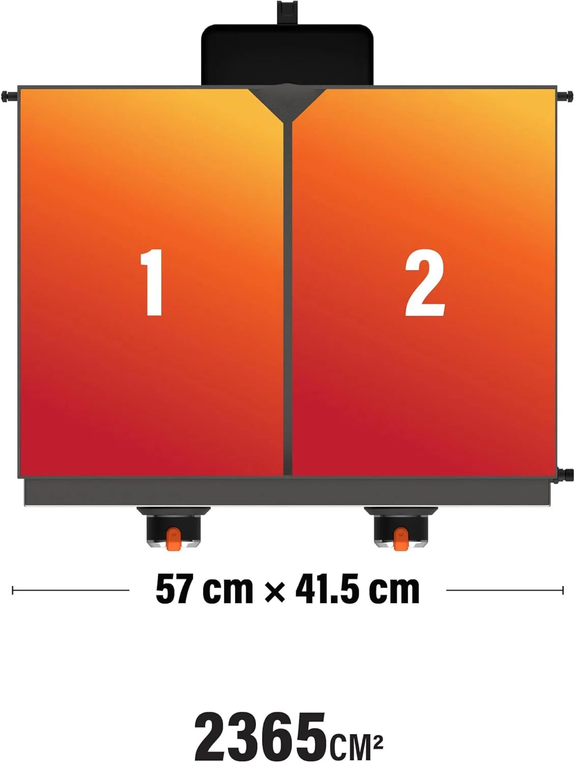 22-calowa (56 cm) płyta grillowa ze stali nierdzewnej z pokrywą i frontem