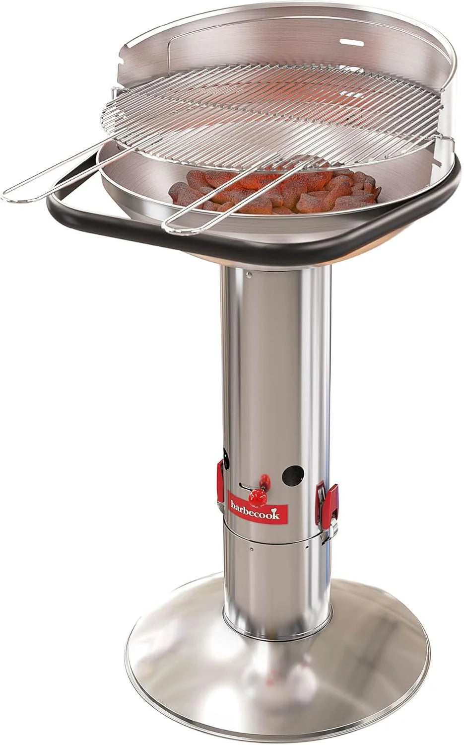 Barbecook Loewy 50 grill węglowy metaliczny ze stali nierdzewnej Ø 47,5 cm wys. 99 cm 2234512000 szary