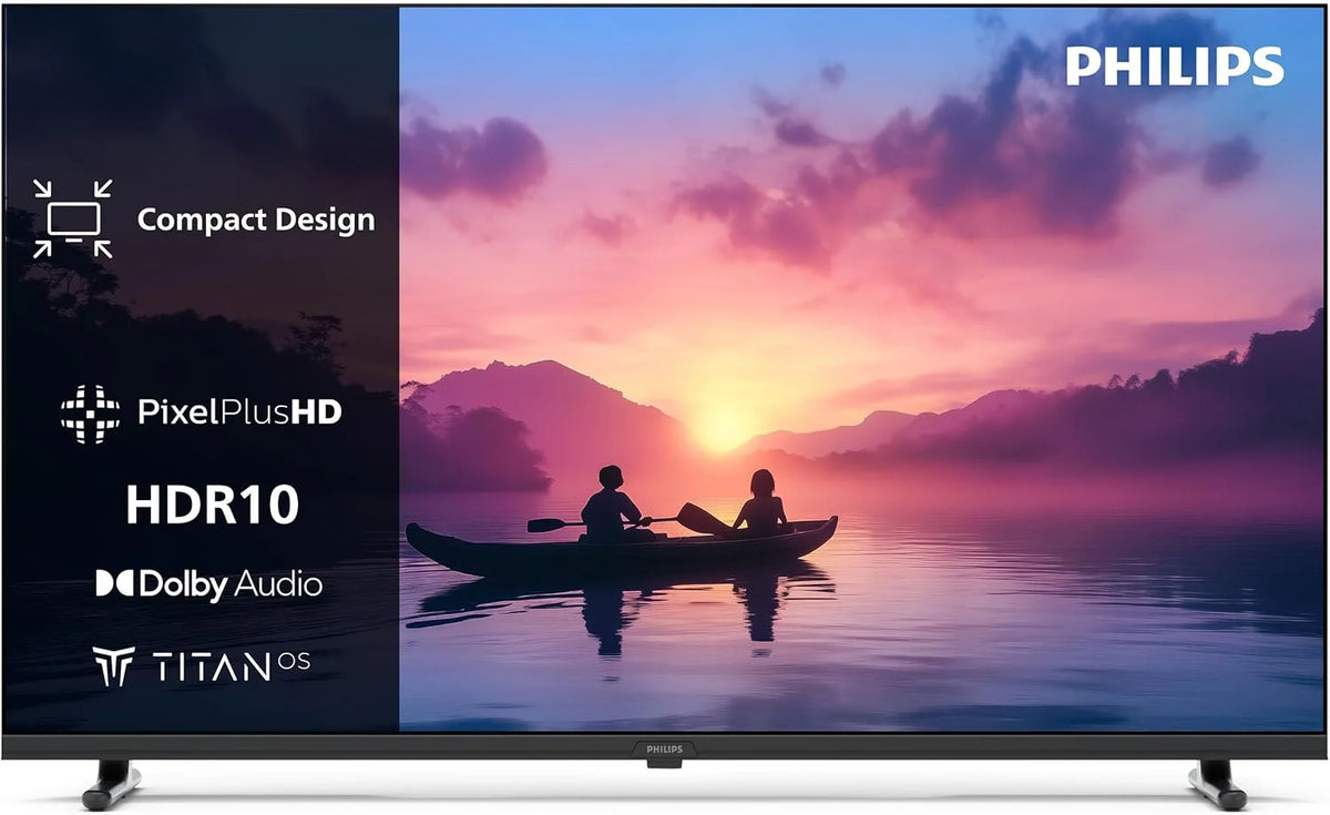 40PFS6000 HD LED Smart TV – Telewizor 40 cali z Pixel Plus, systemem Titan OS i dźwiękiem Dolby Digital – Działa z asystentami Alexa i Google Voice