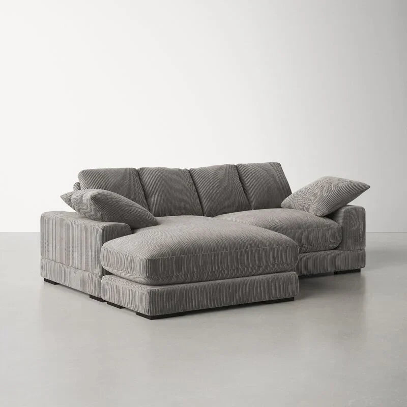 Sofa z odwracalnym szezlongiem o szerokości 106 cali