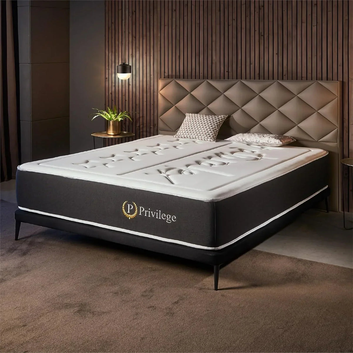 Naturalex - Materac Privilege Premium 150 x 190 cm - Wysokość 30 cm - Pianka termoelastyczna AeraPur HQ i Blue Latex - 7 stref komfortu, optymalna wentylacja, dopasowujący się - Certyfikat Oeko-Tex