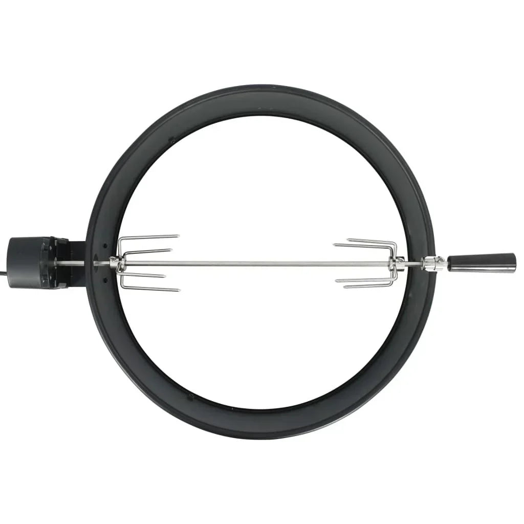 Zestaw Pierścieni Do Grilla Czarny 57 cm Vidaxl