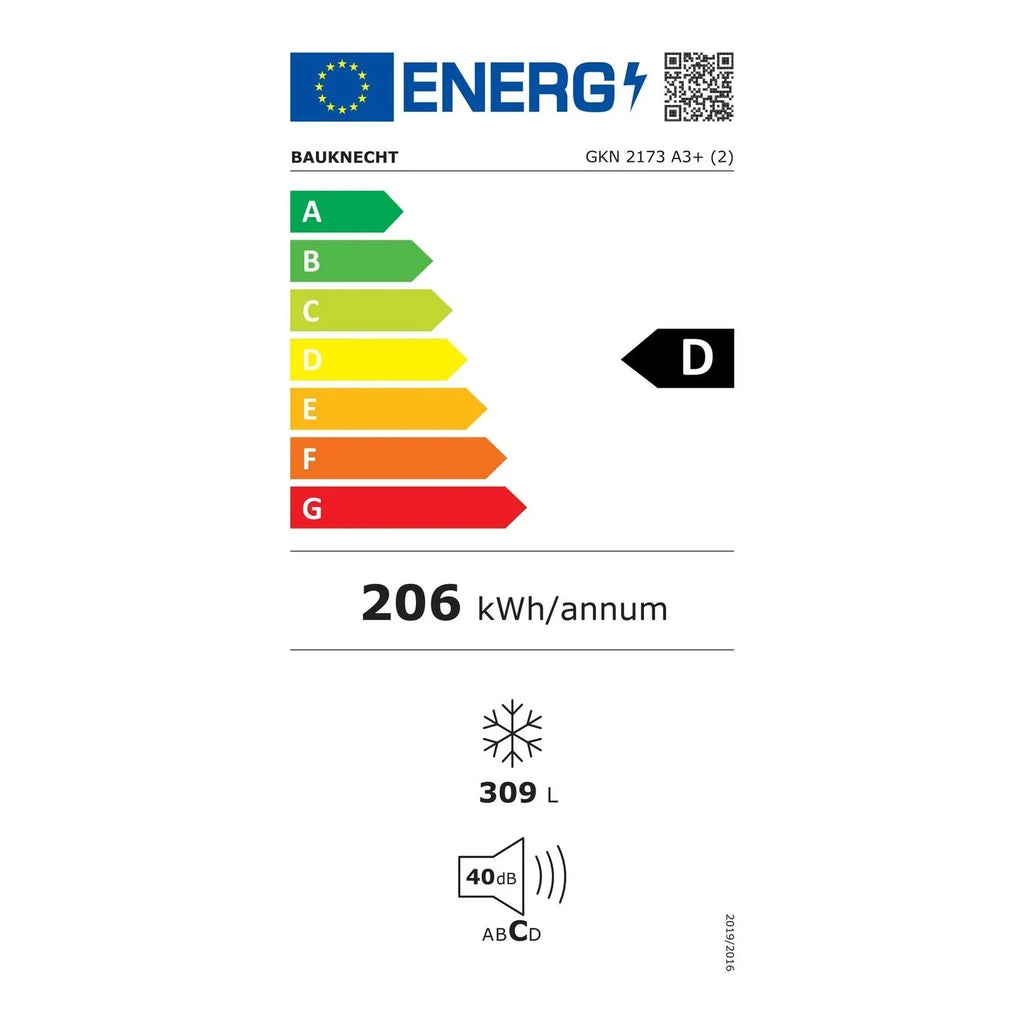 2026 Bauknecht GKN 2173 A3+ – zamrażarka pionowa, 309 litrów, wolnostojąca, klasa energetyczna A+++, biała