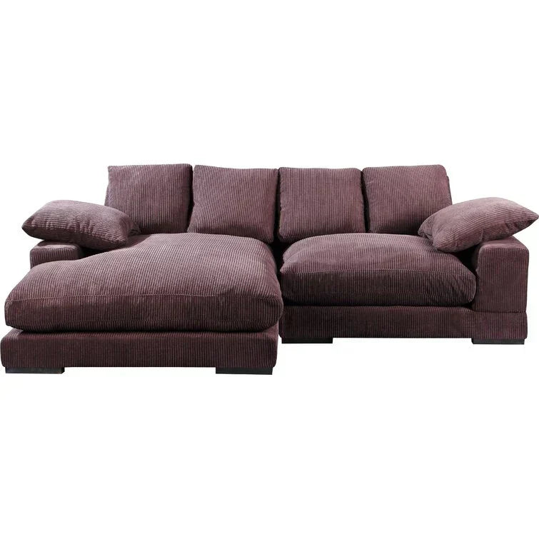 Sofa z odwracalnym szezlongiem o szerokości 106 cali