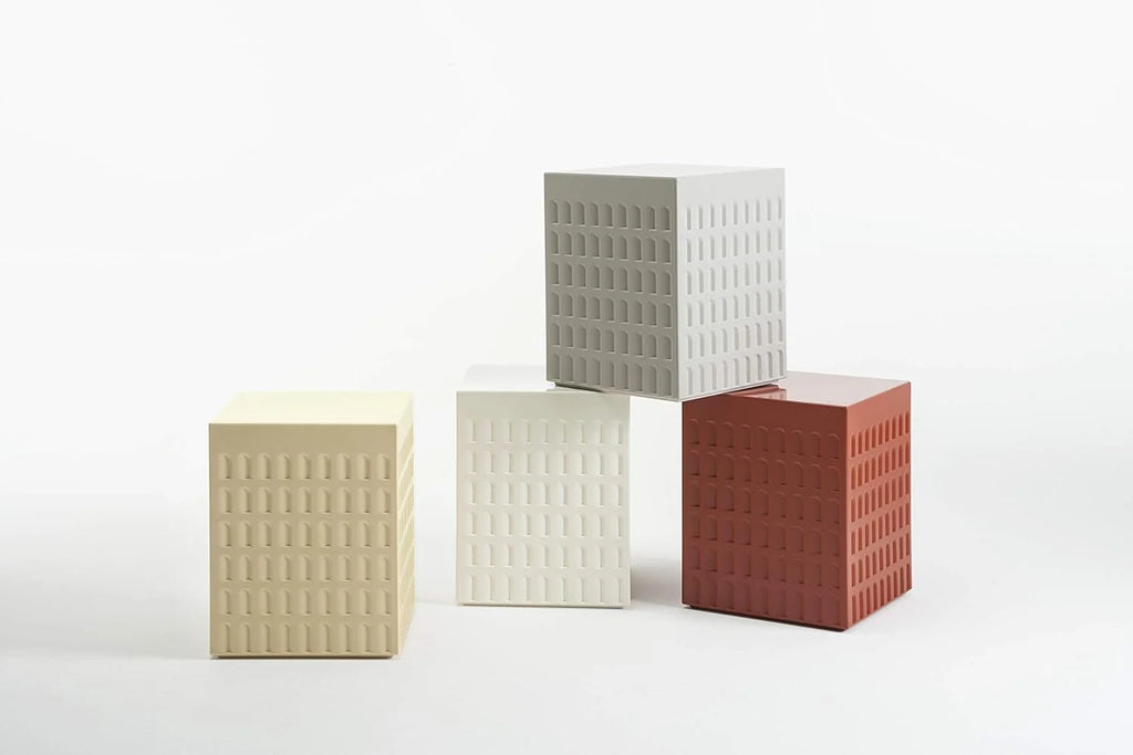 Kartell – Taboret, kolor czerwona ziemia, 36 x 45 x 36 cm