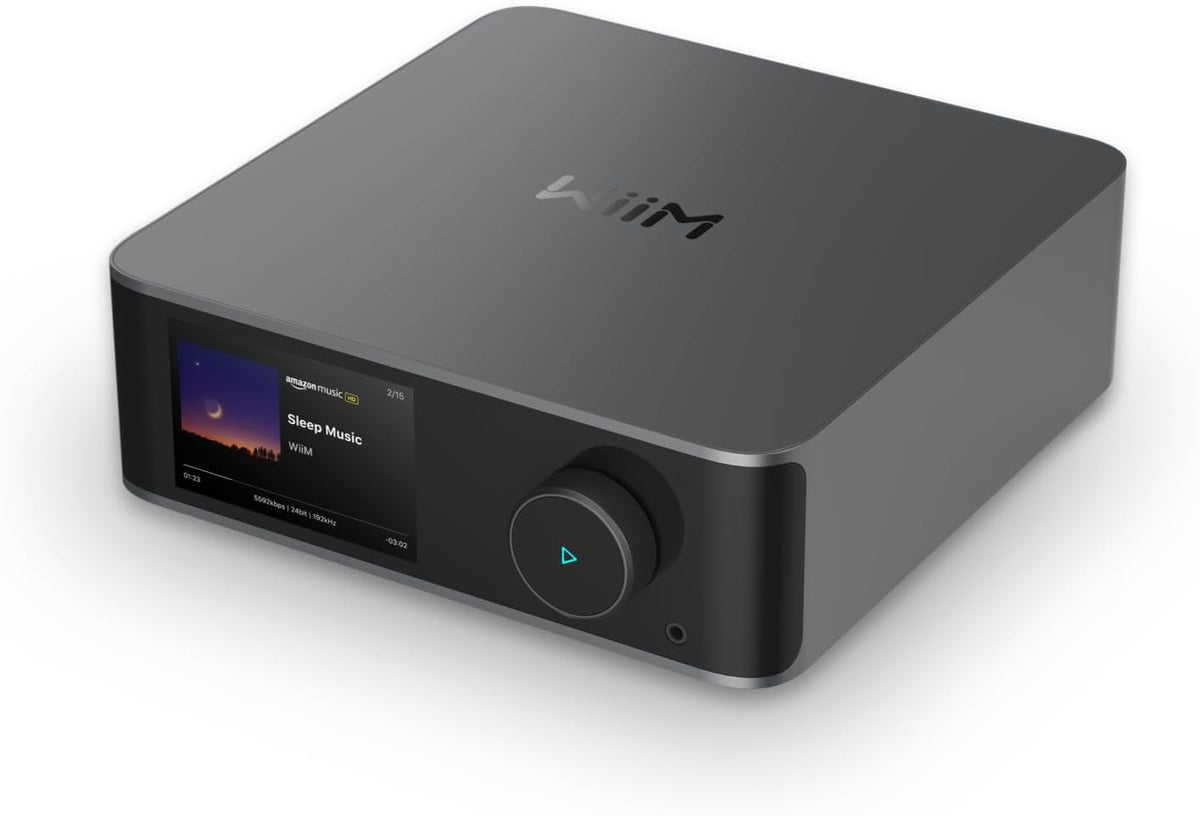 WiiM Ultra Music Streamer & Cyfrowy Przedwzmacniacz | Ekran Dotykowy 3,5",Kompatybilny z GoogleCast&Alexa,Streamuj Spotify,Amazon Music,Tida,HDMI ARC,Wejście Phono,Wyjście Słuchawkowe,kosmiczny szary