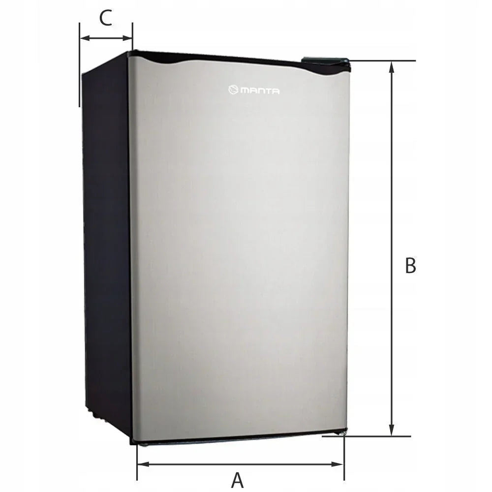 Small refrigerator mini freezer hotel office LIGHT 91l. 83cm