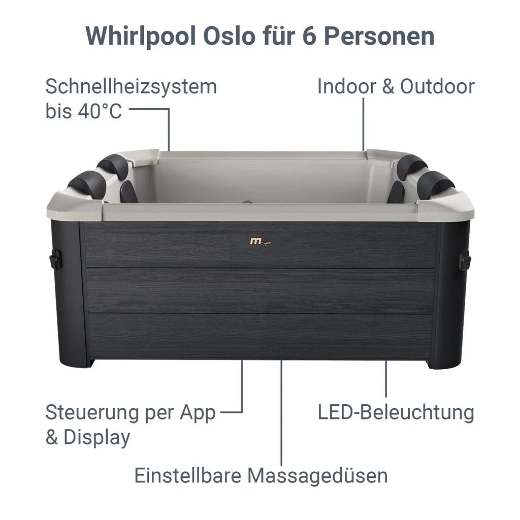 2026 Spa Whirlpool Oslo z oświetleniem LED