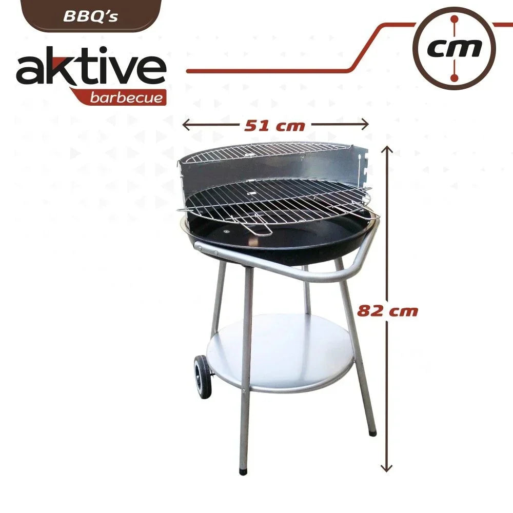 Okrągły Przenośny Grill Barbacoa Aktive