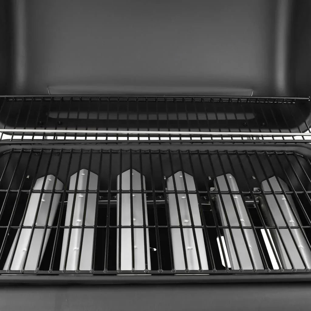 Czarny Grill Gazowy Vidaxl Z 6 Palnikami
