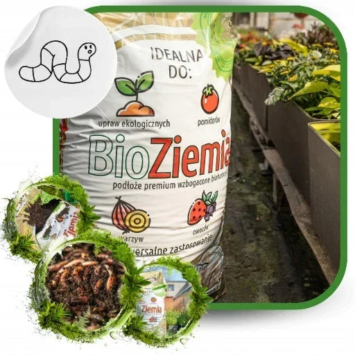 BIO Ziemia ogrodowa Kompost 1050L do pomidorów, warzyw, rozsad PALETA