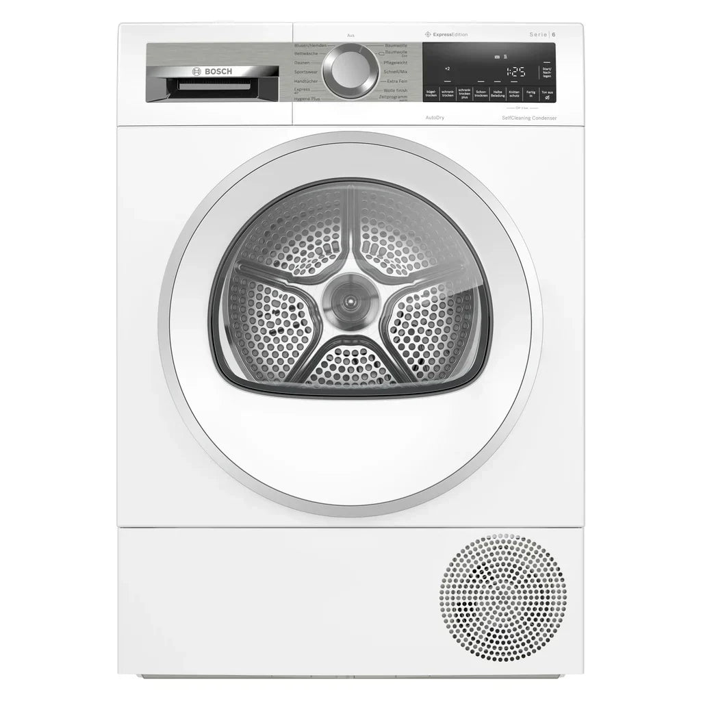 2026 Suszarka kondensacyjna z pompą ciepła Bosch Serie 6 WQG235DH0 8 kg biała A+++