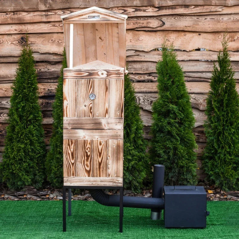WOODEN SMOKEHOUSE LARGEST 4XL OVEN GARDEN NEWEST IMPREGNATION x2