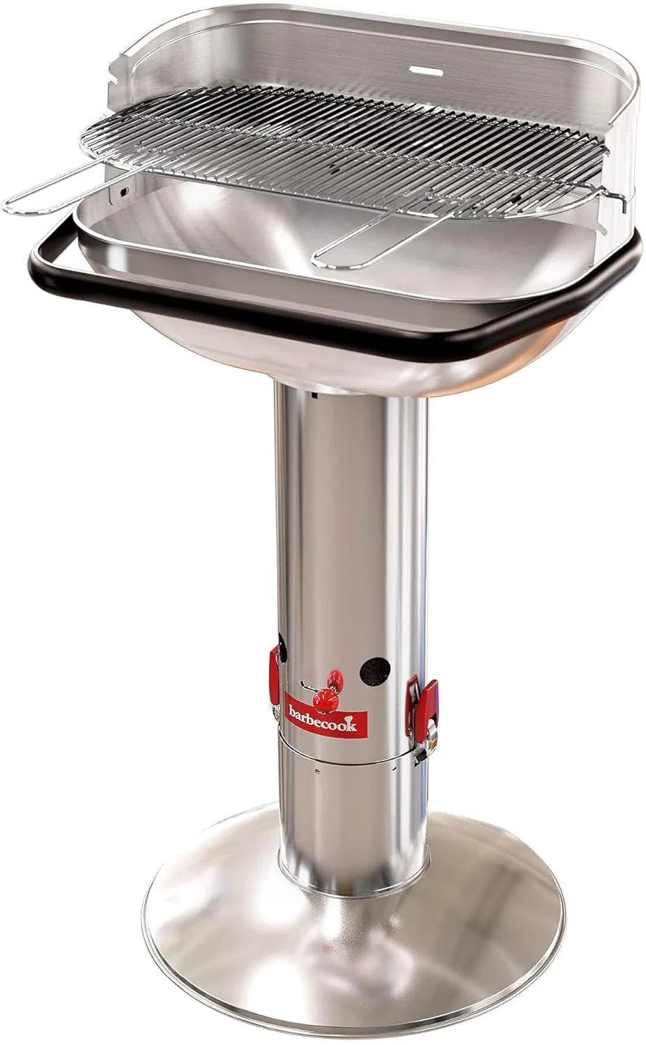 Barbecook Loewy 50 grill węglowy metaliczny ze stali nierdzewnej Ø 47,5 cm wys. 99 cm 2234512000 szary