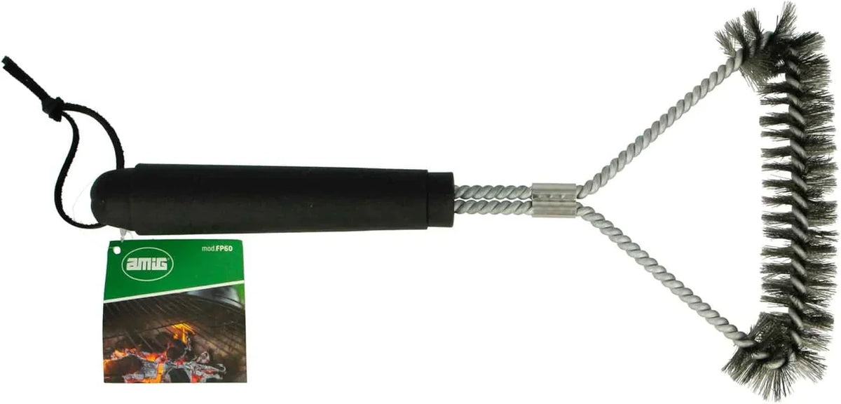 Amig - Grill węglowy Fireplus Charcoal BBQ XXL - Ruszt stalowy 57x42cm - Z kółkami i bocznymi półkami - Duży, przenośny rożen - Pojemnik na popiół - 131x116,5x56cm
