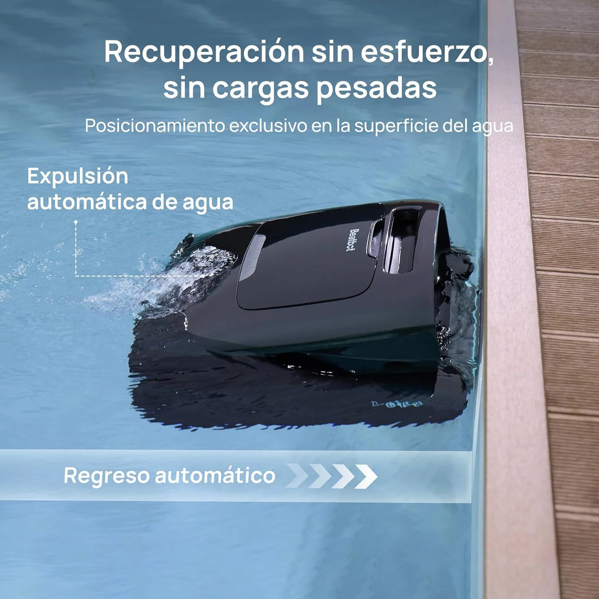 Beatbot AquaSense 2 Pro — Robot sprzątający do basenu, niezrównane czyszczenie 5 w 2, usuwa brud z powierzchni wody za pomocą zdalnej nawigacji, parkuje na powierzchni, klaruje wodę, do basenów