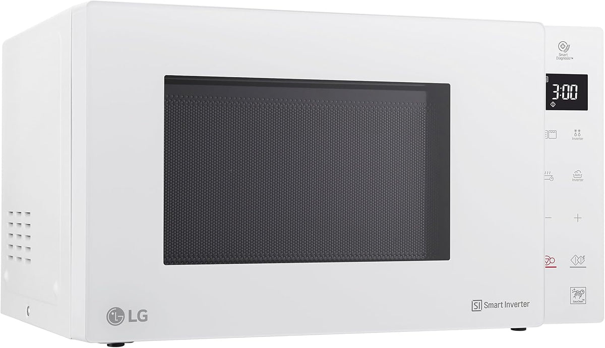 LG MH6535GIS Kuchenka mikrofalowa z technologią Inverter i kwarcowym grillem, pojemność 25 litrów, moc 1000 W, programy automatyczne, regulowane poziomy mocy dla optymalnego gotowania i funkcja EasyClean, czarna