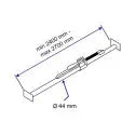 Drążek rozpórka do chłodni aluminiowy zakres 2650mm – 3020mm - 47